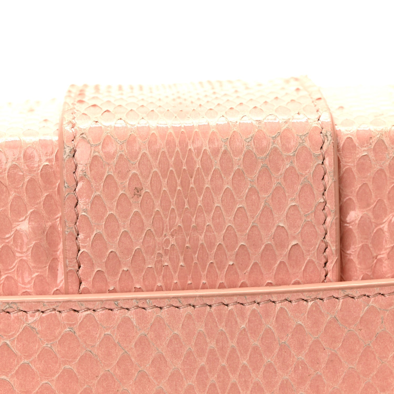 Christian Dior Snakeskin 30 Montaigne Box Bag Rose Clair