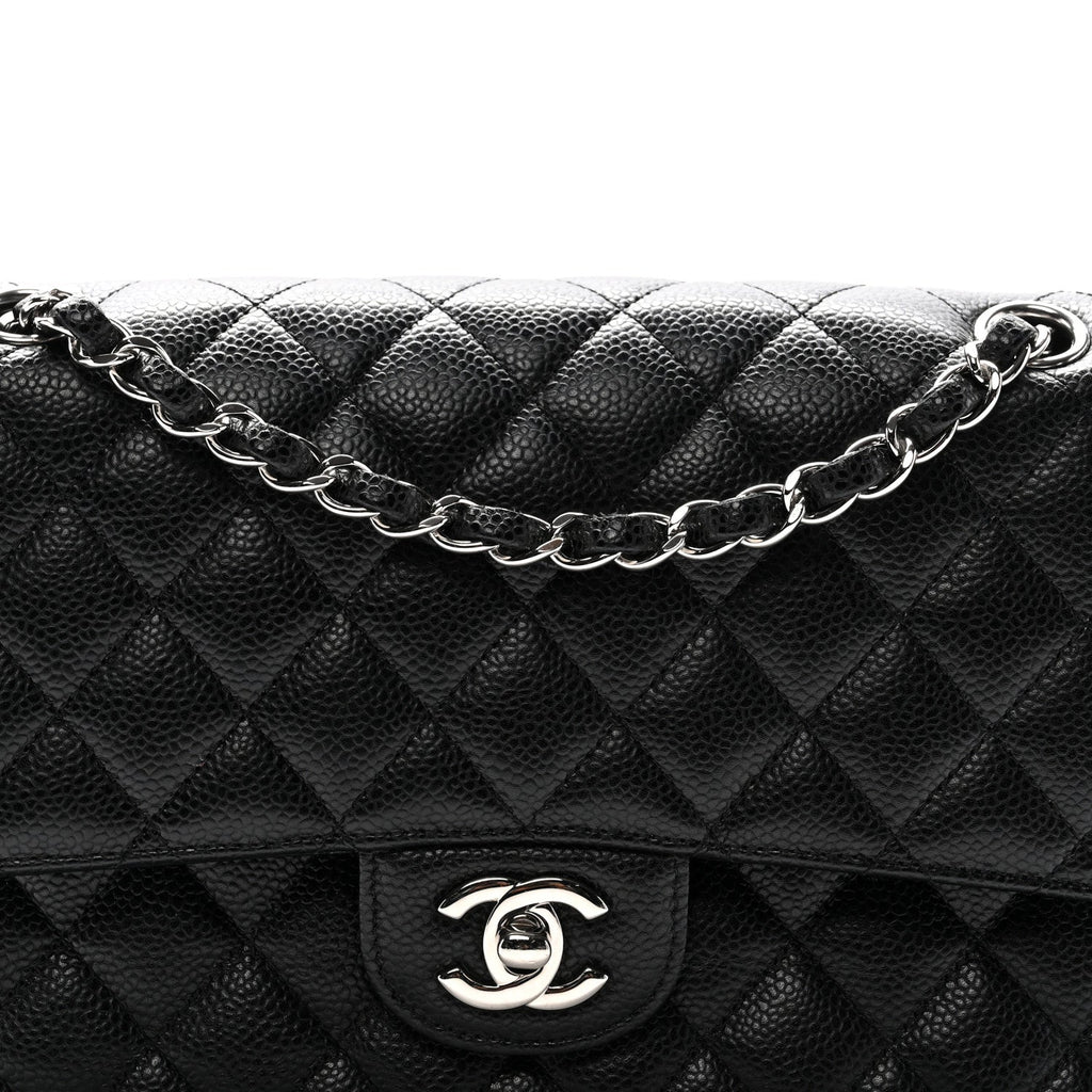 Chanel Caviar Quilted Medium Double Flap Black