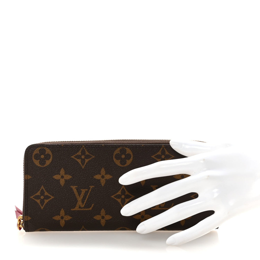 Louis Vuitton Monogram Clemence Wallet Fuchsia