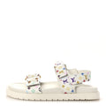 Louis Vuitton LV X TM Monogram Multicolor Sunset Flat Sandals 37 White