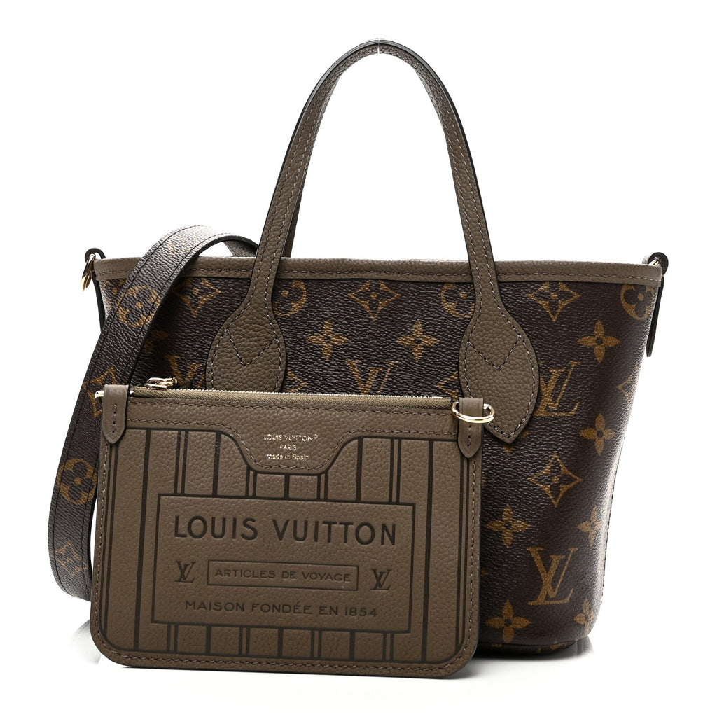 Louis Vuitton Monogram Neverfull Inside Out Bandouliere BB Dark Fango