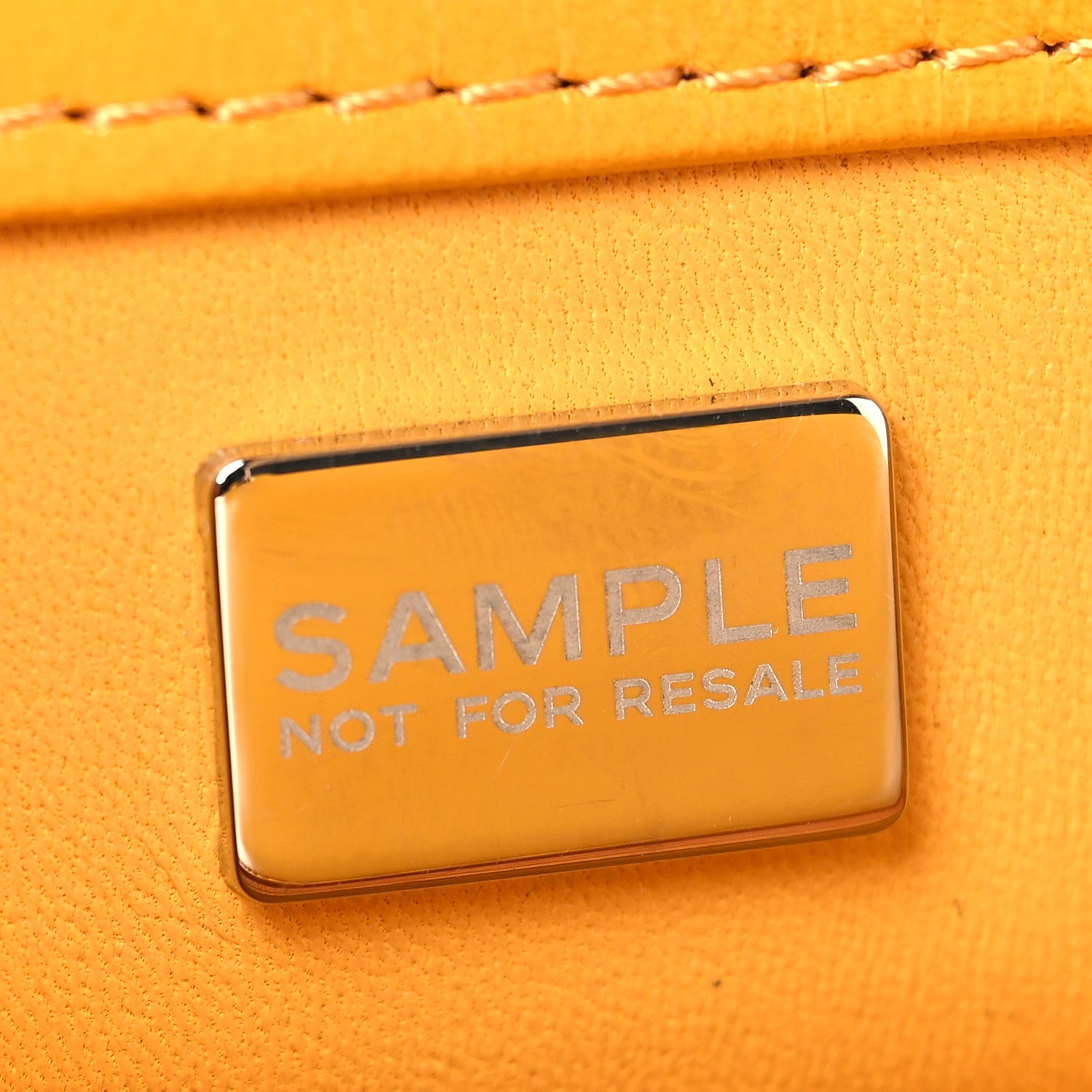 Chanel Shiny Lambskin Quilted Golden Links Top Handle Flap Yellow