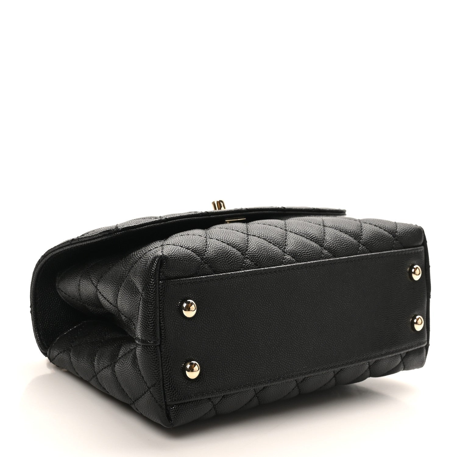 Chanel Caviar Quilted Mini Coco Handle Flap Black