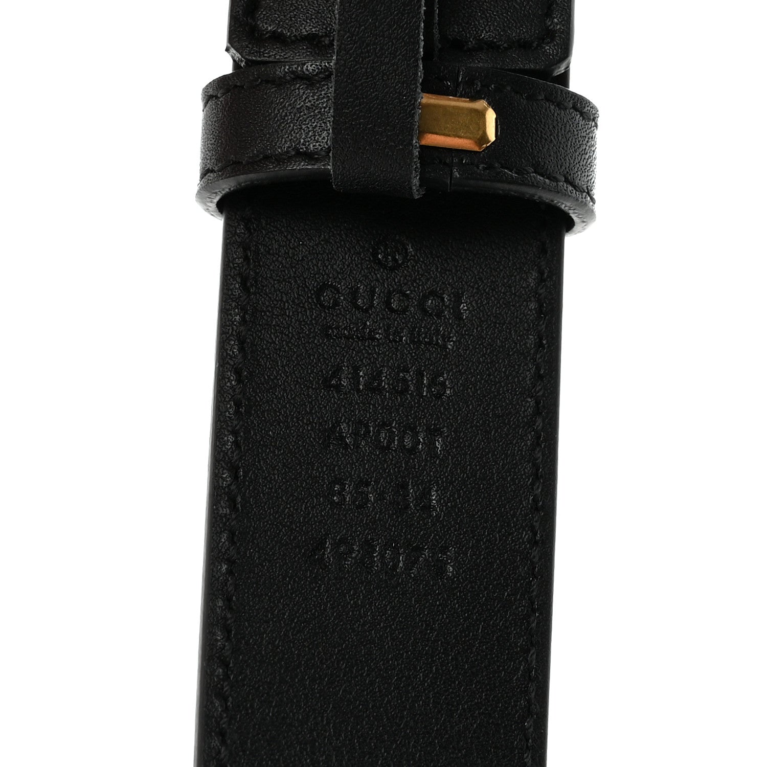 Gucci Calfskin Double G 30mm Belt 85 34 Black