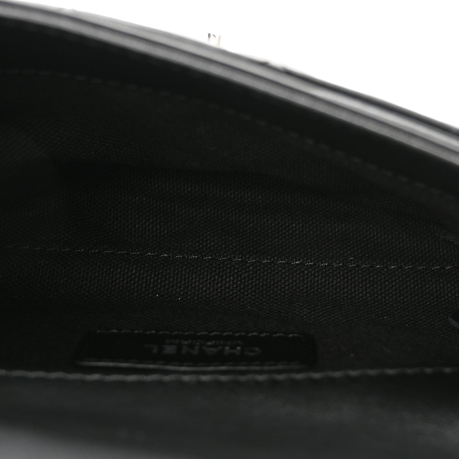Chanel Calfskin Quilted CC Uniform Flap Belt Bag Black