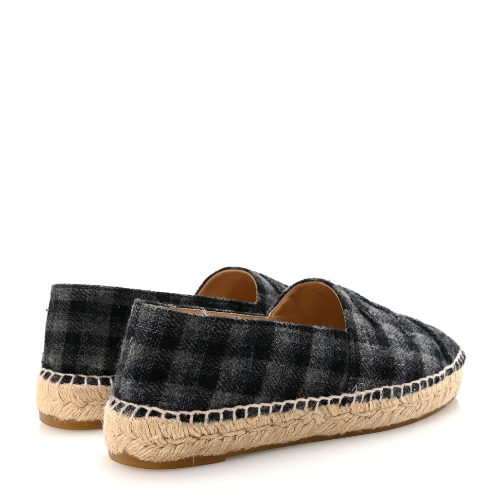 Flannel CC Espadrilles 36 Dark Grey Black