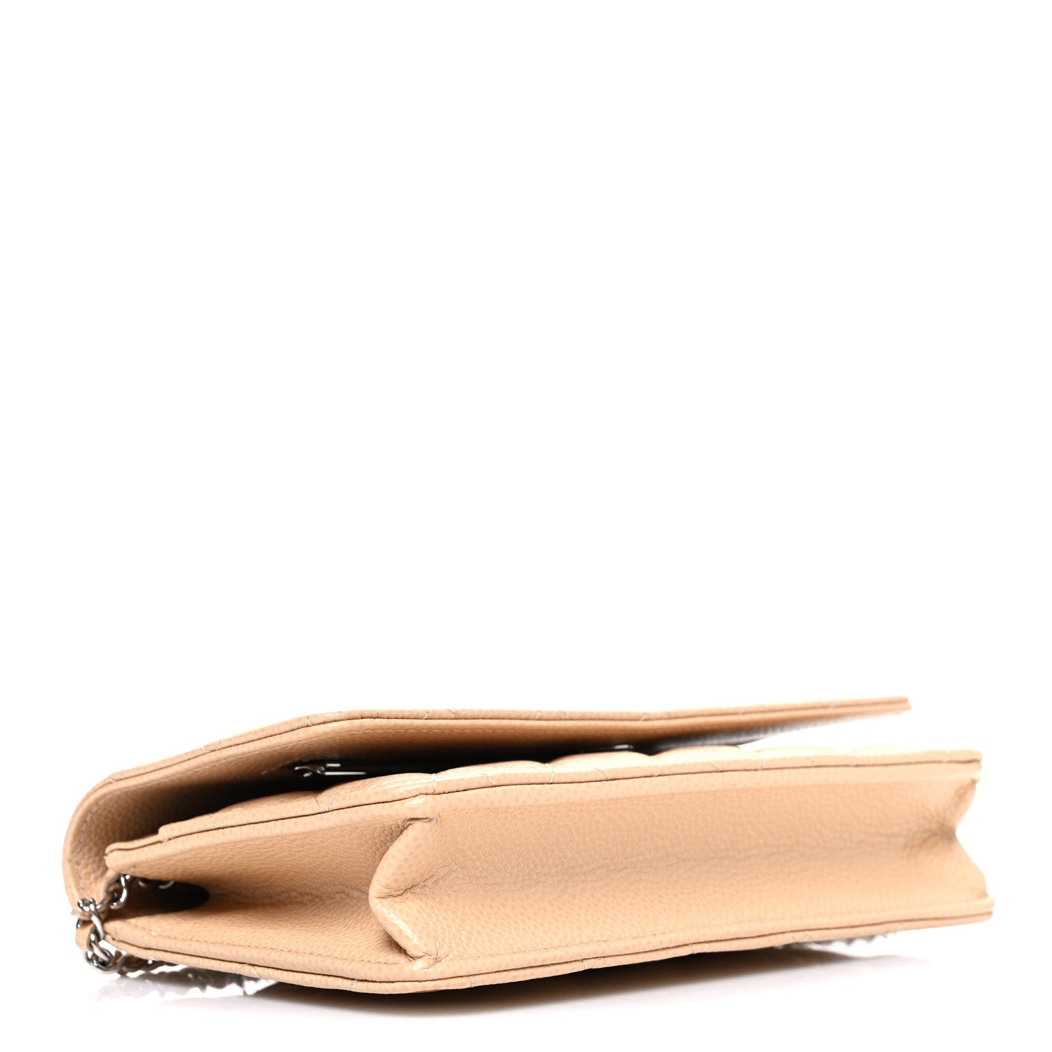 Chanel Caviar Quilted Wallet on Chain WOC Beige