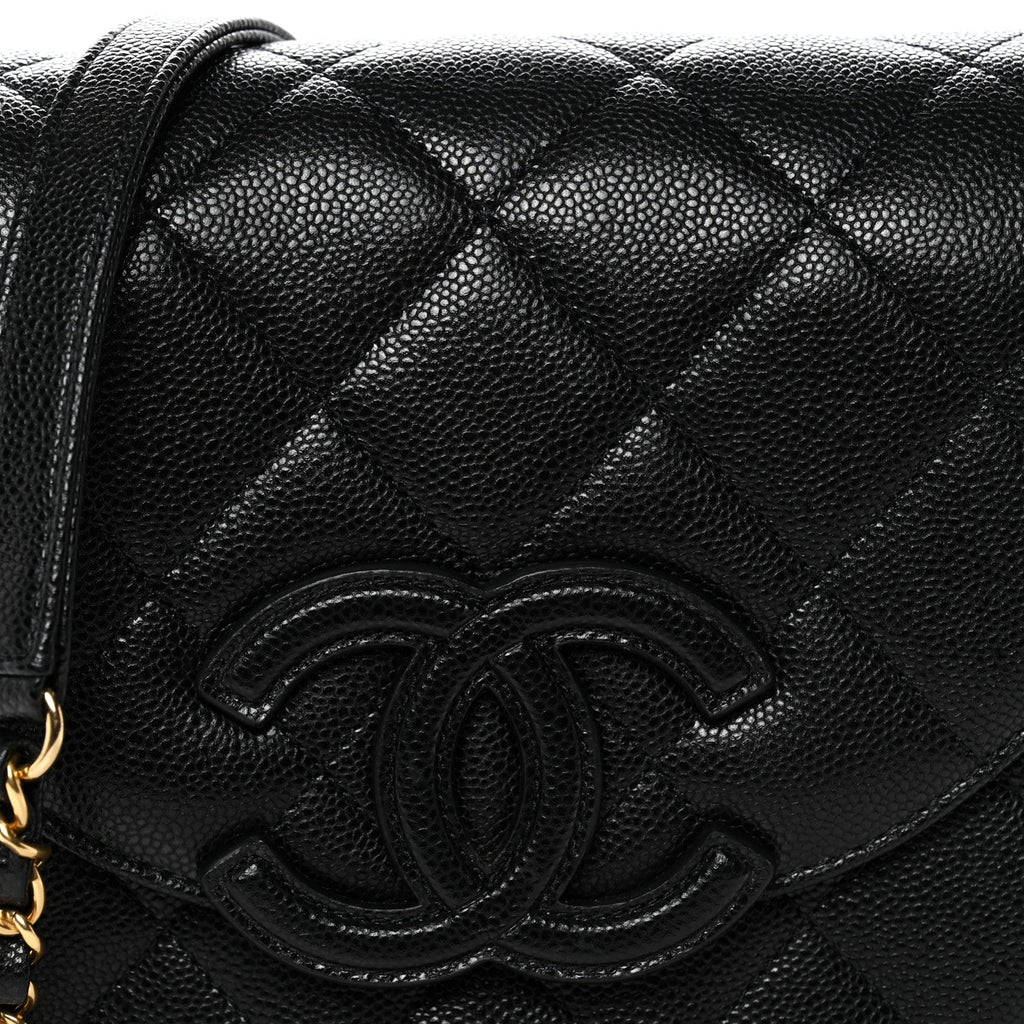 Chanel Caviar Quilted Small Messenger Flap Black