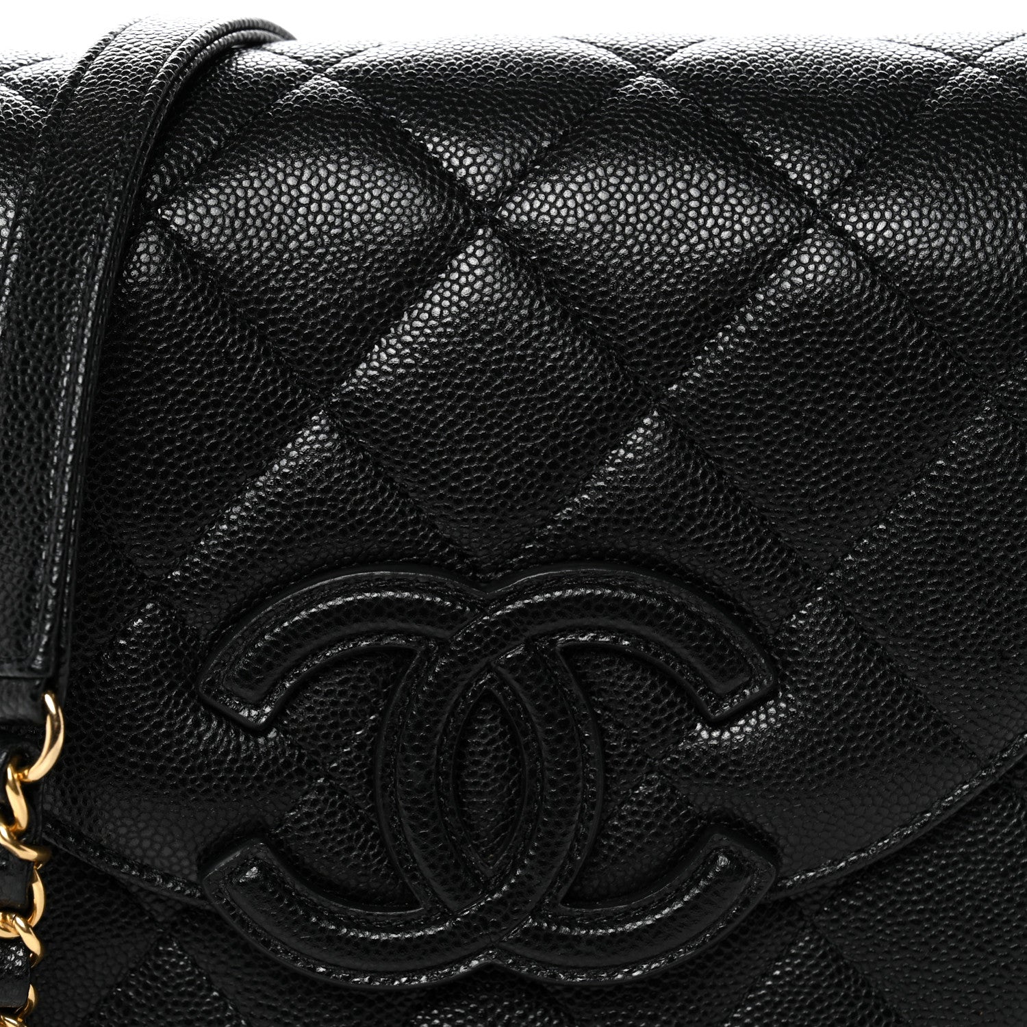 Chanel Caviar Quilted Small Messenger Flap Black