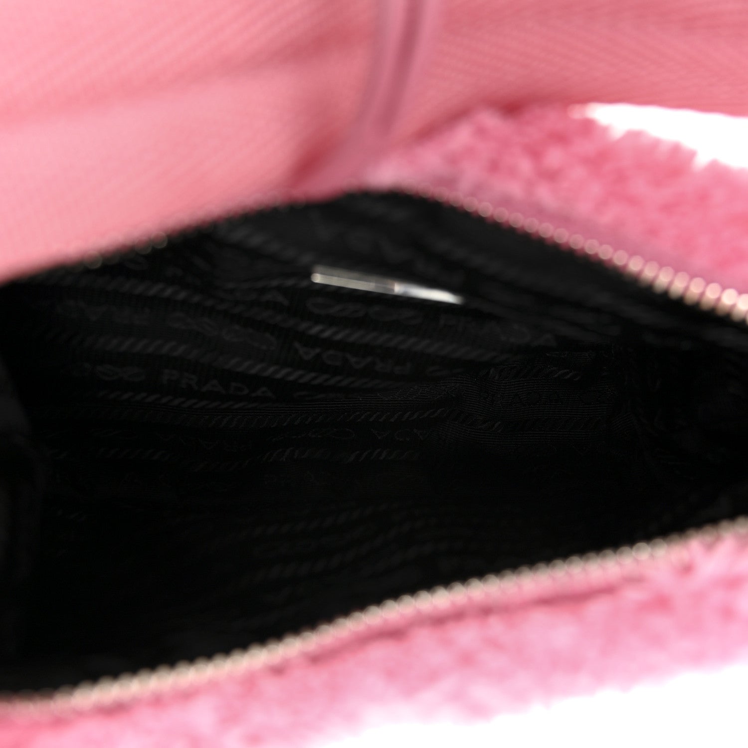 Prada Terry Cloth Mini Re-Edition 2000 Bag Petalo Black