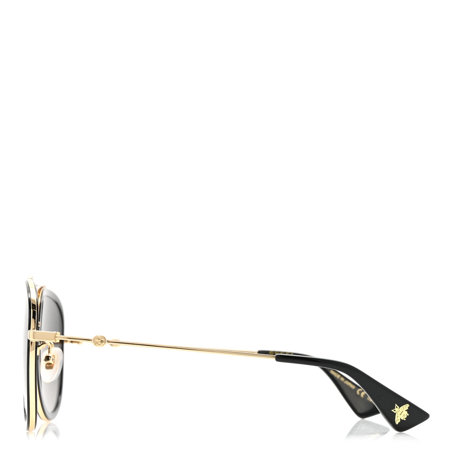 Gucci Metal Aviator Sunglasses GG0062S Black