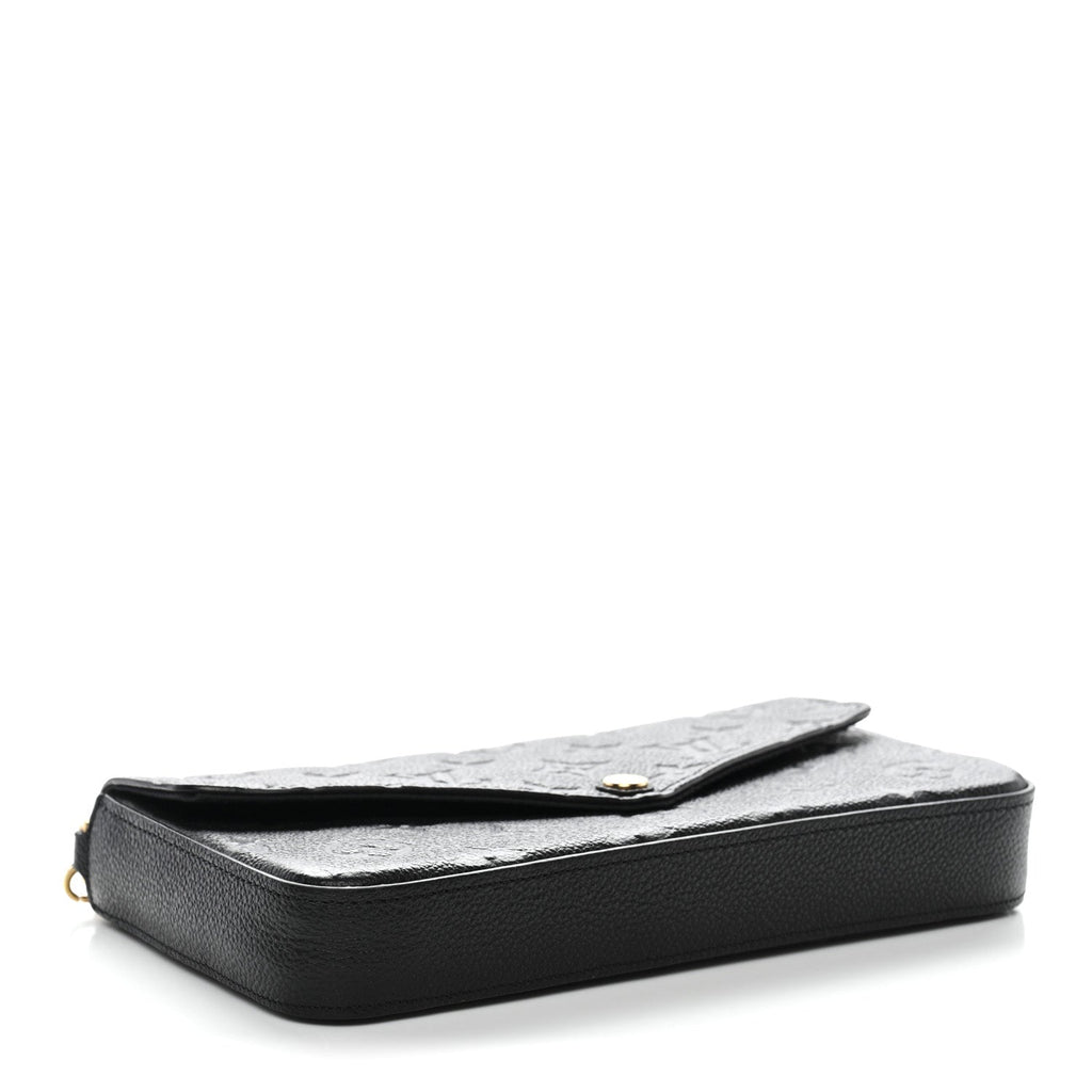 Louis Vuitton Empreinte Pochette Felicie Chain Wallet Black