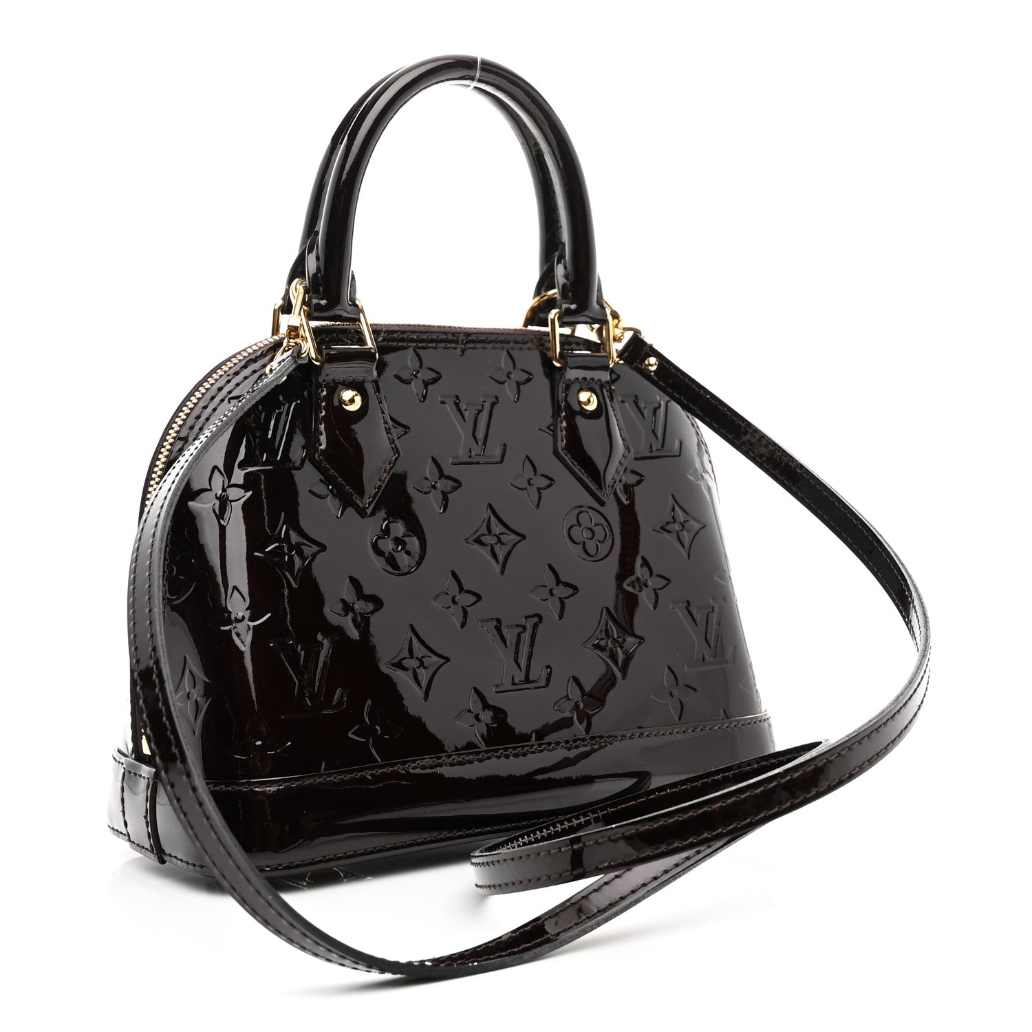Louis Vuitton Vernis Alma BB Amarante