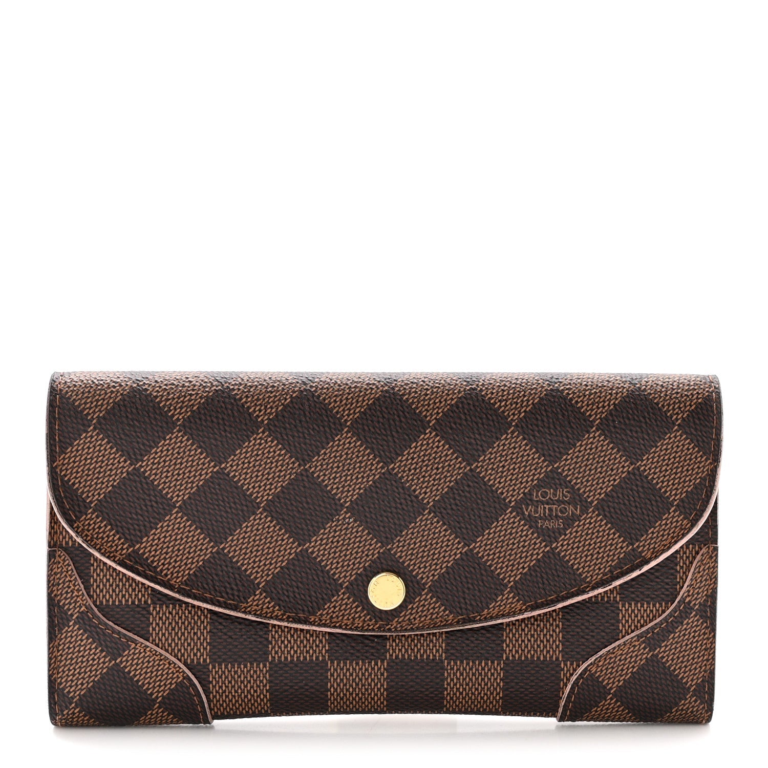 Louis Vuitton Damier Ebene Caissa Wallet Rose Ballerine