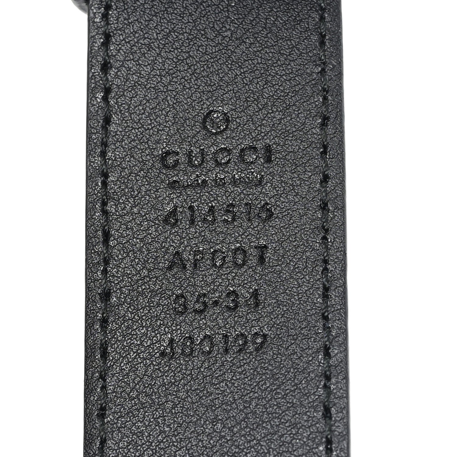 Gucci Calfskin Double G 30mm Belt 85 34 Black