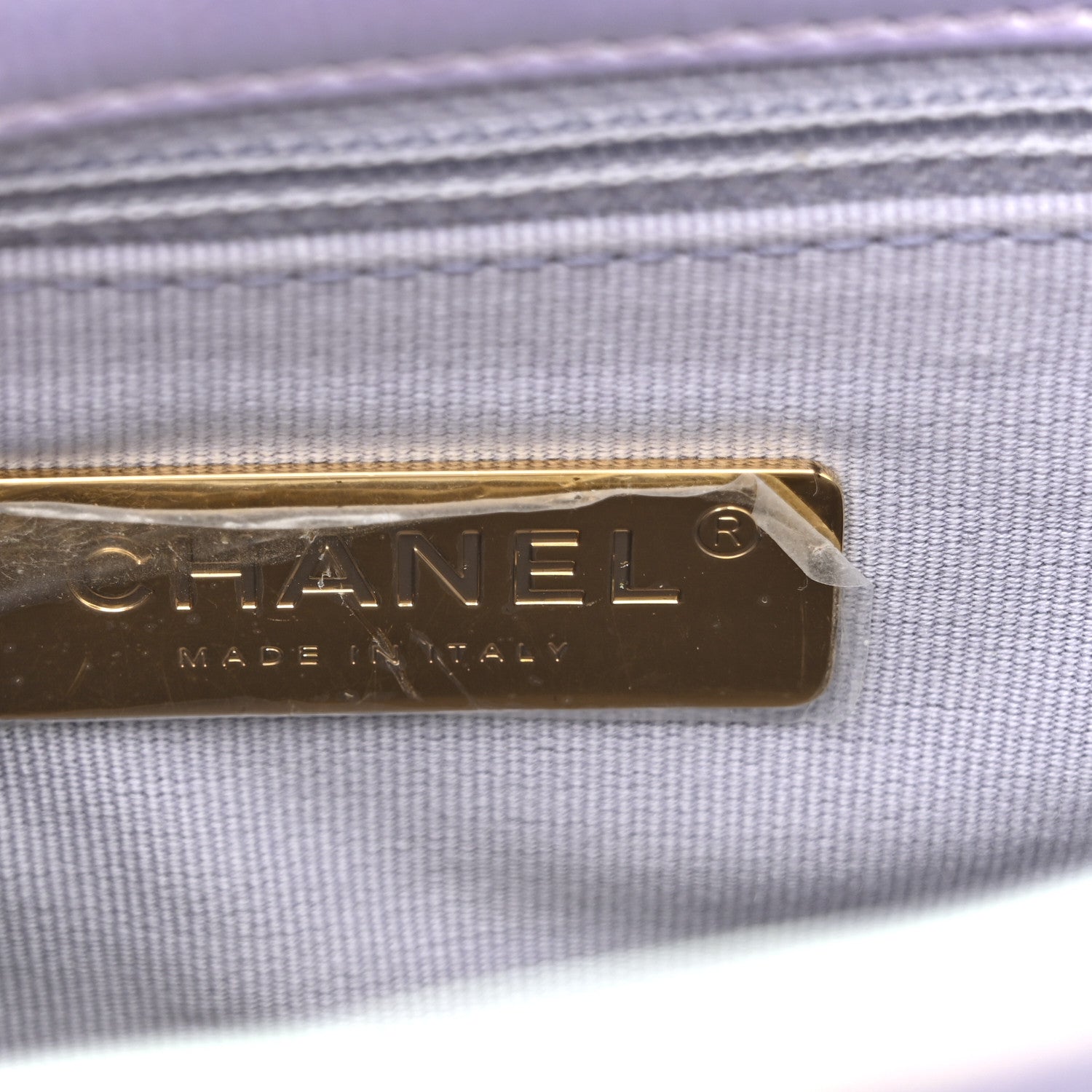 Chanel Iridescent Calfskin Quilted Medium Chanel 19 Flap Light Purple Blue