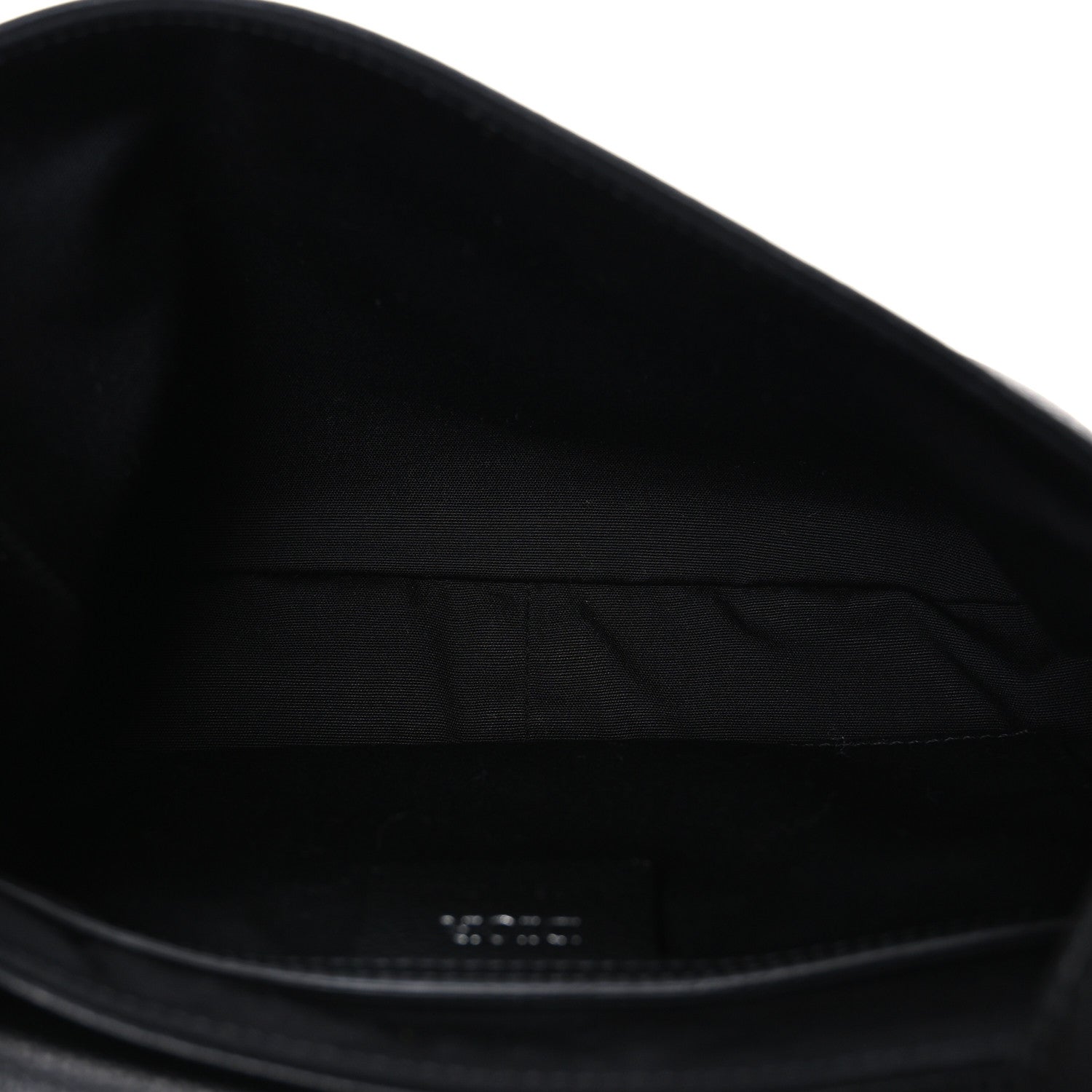Christian Dior Grained Calfskin Saddle Messenger Bag Black