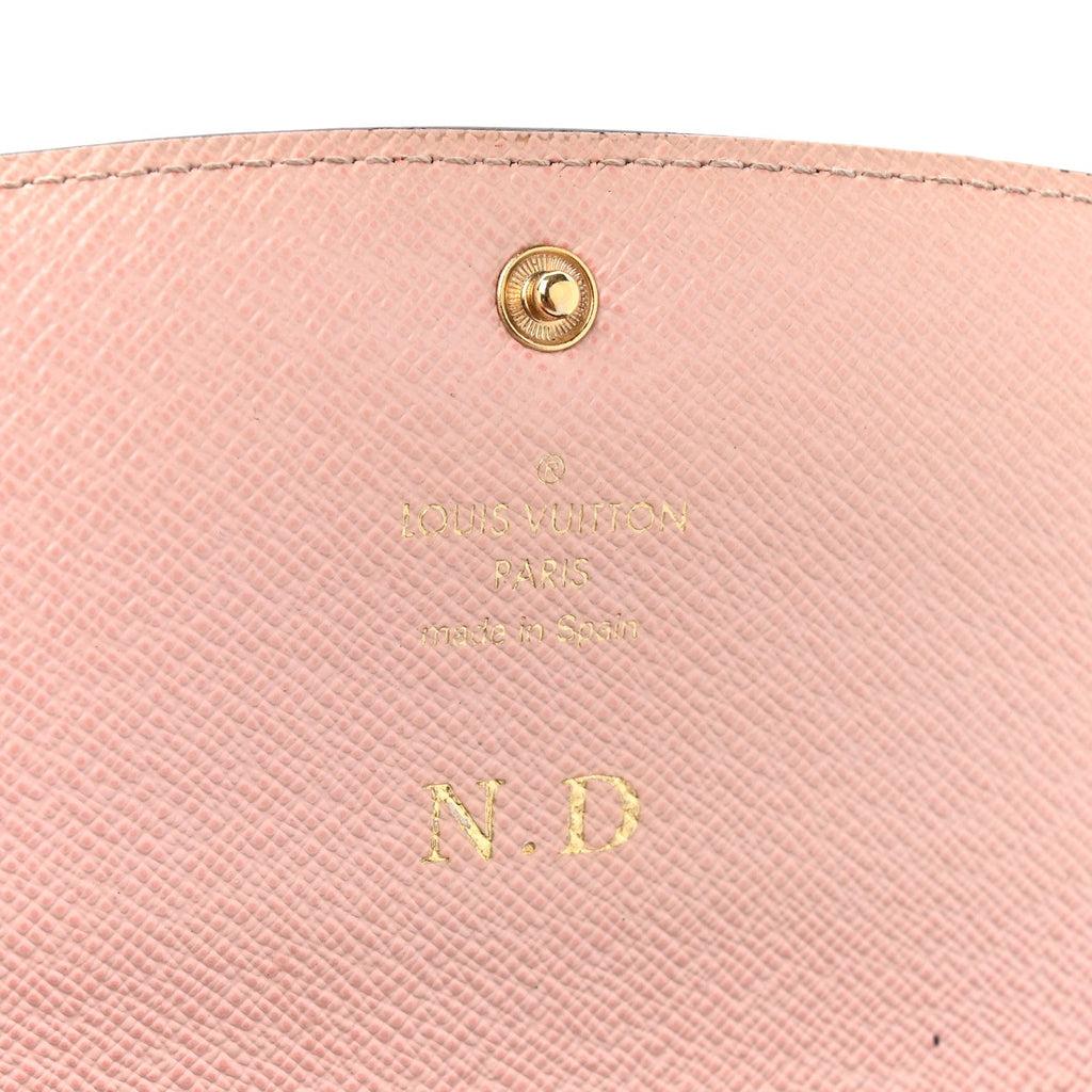 Louis Vuitton Monogram Emilie Wallet Rose Ballerine