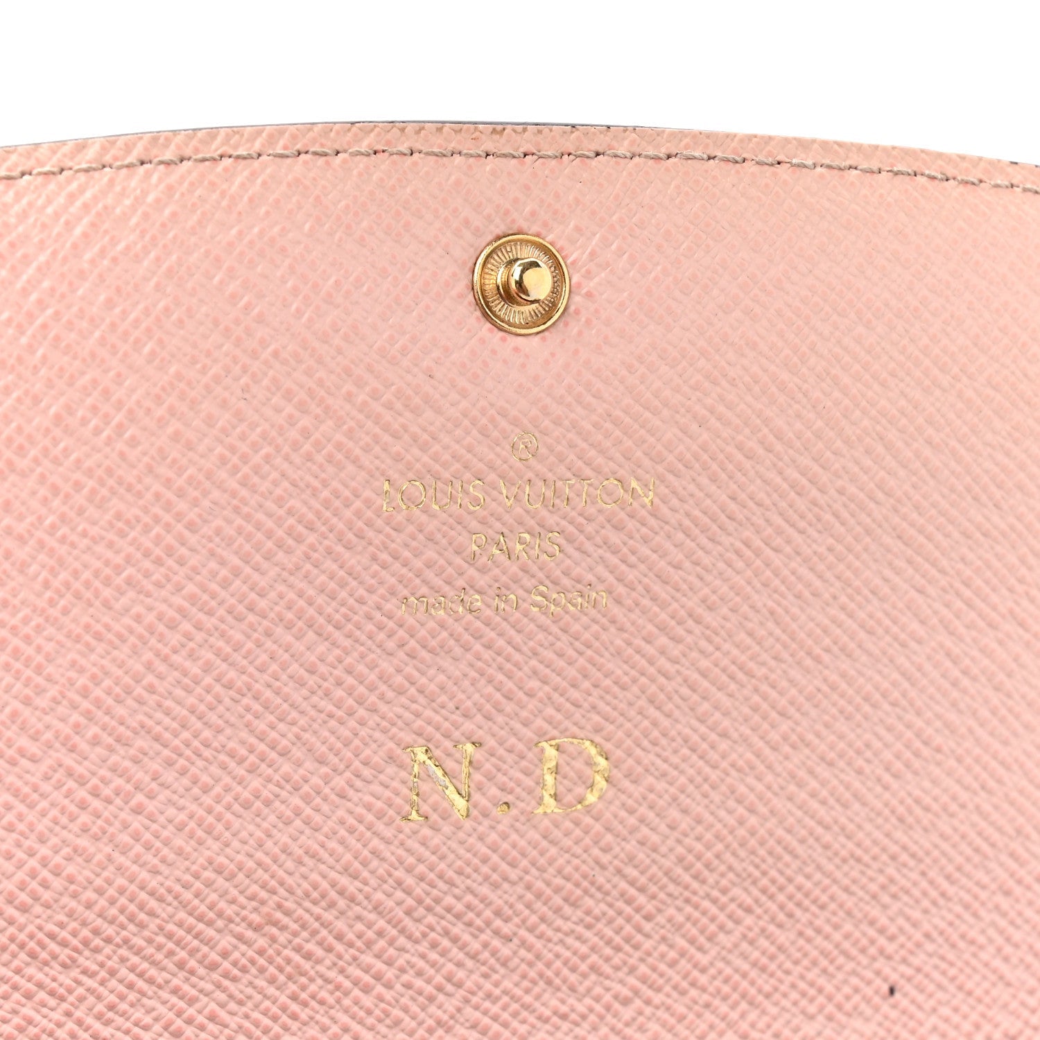 Louis Vuitton Monogram Emilie Wallet Rose Ballerine