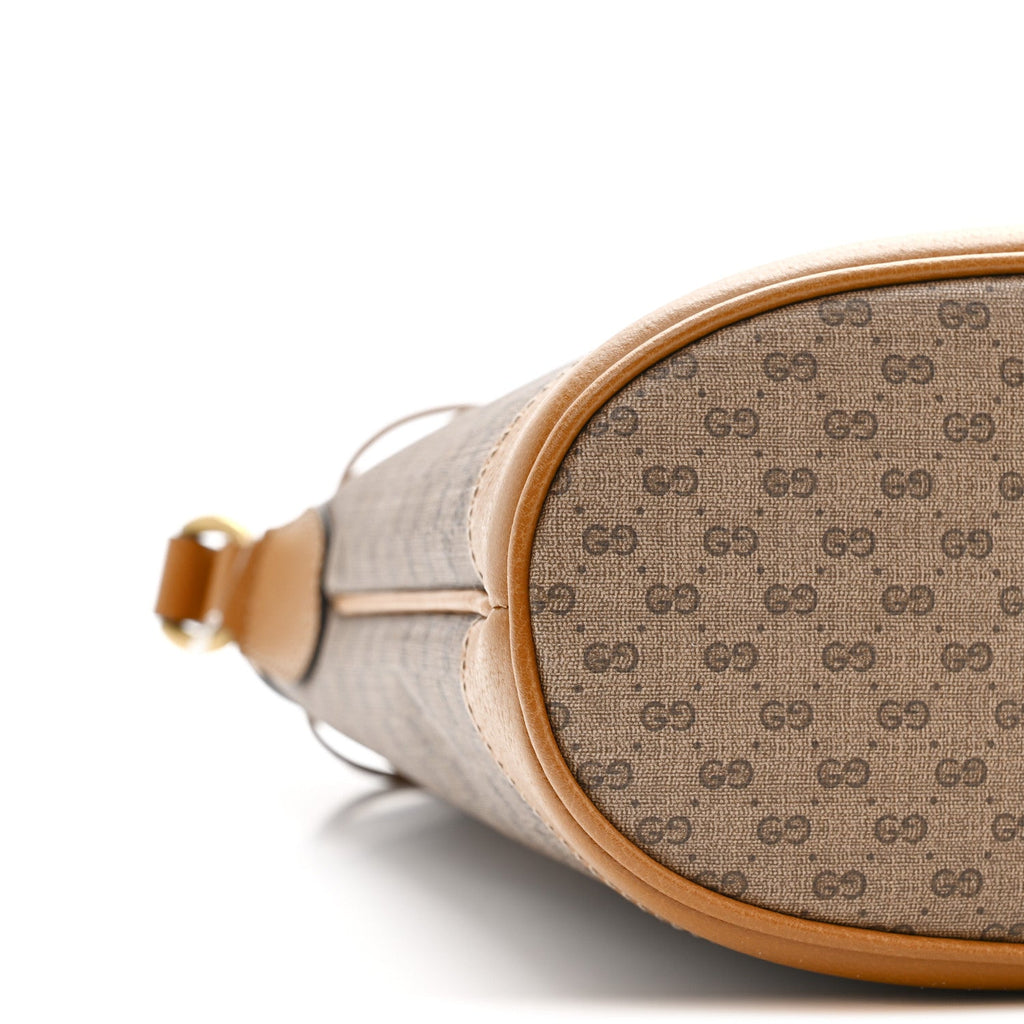Gucci X DISNEY Mini Vintage GG Supreme Monogram Bucket Bag Beige Vintage Sun Oil
