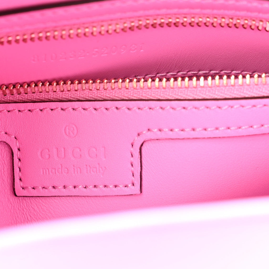Gucci Ancora Calfskin Web Medium Jackie 1961 Hobo Pink