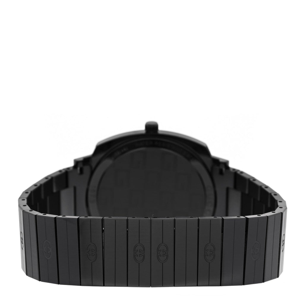 Gucci PVD Stainless Steel 38mm Grip Quartz Watch Black