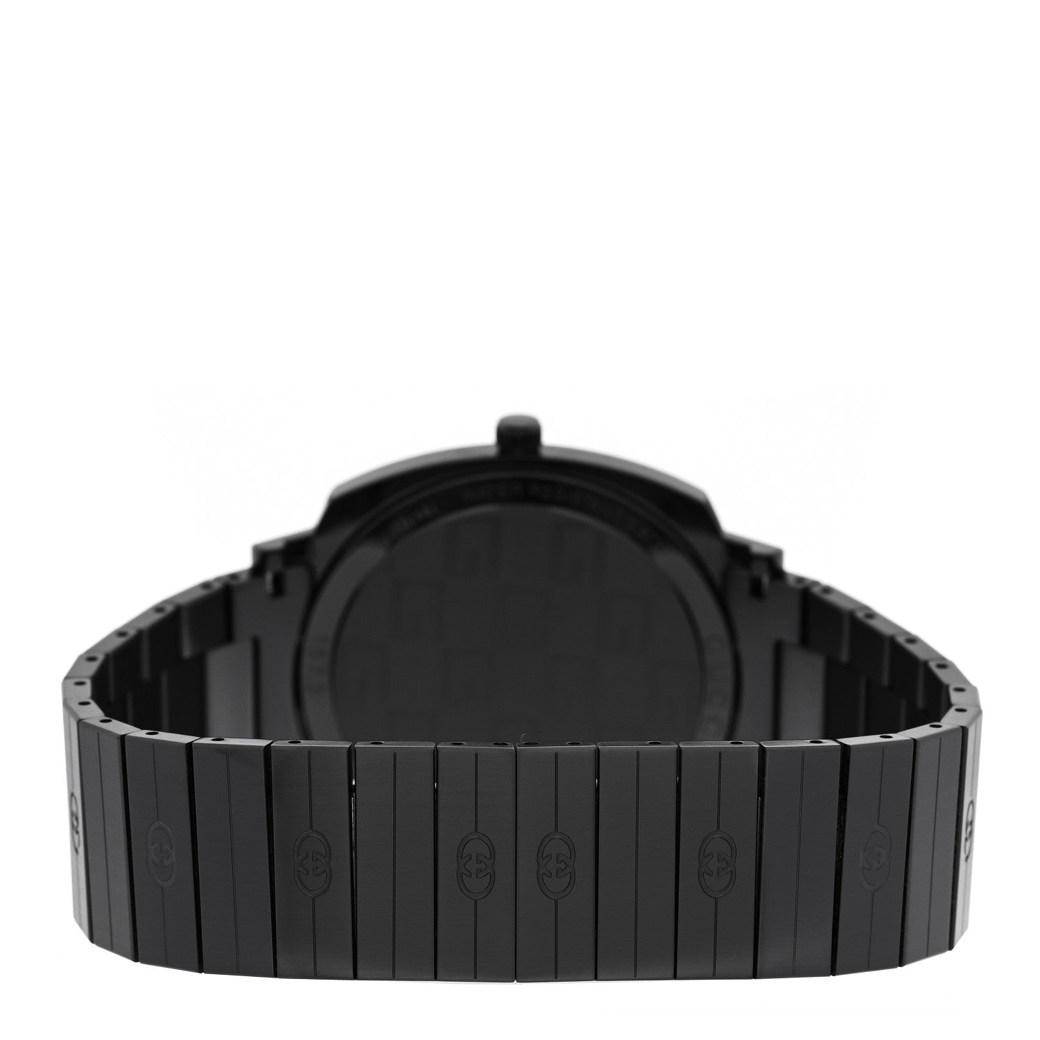 Gucci PVD Stainless Steel 38mm Grip Quartz Watch Black