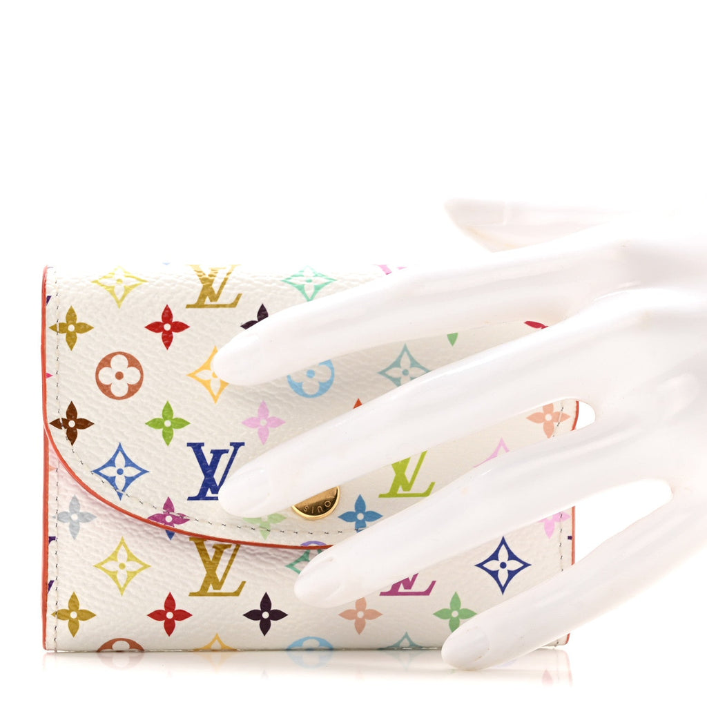 Louis Vuitton LV X TM Monogram Multicolor Rosalie Coin Purse White Kawaii Pink