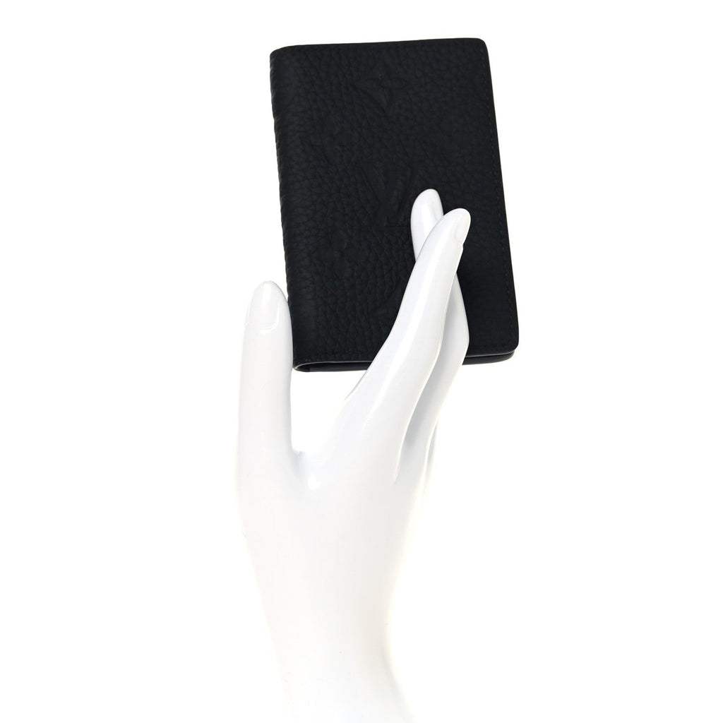 Louis Vuitton Taurillon Monogram Pocket Organizer Black