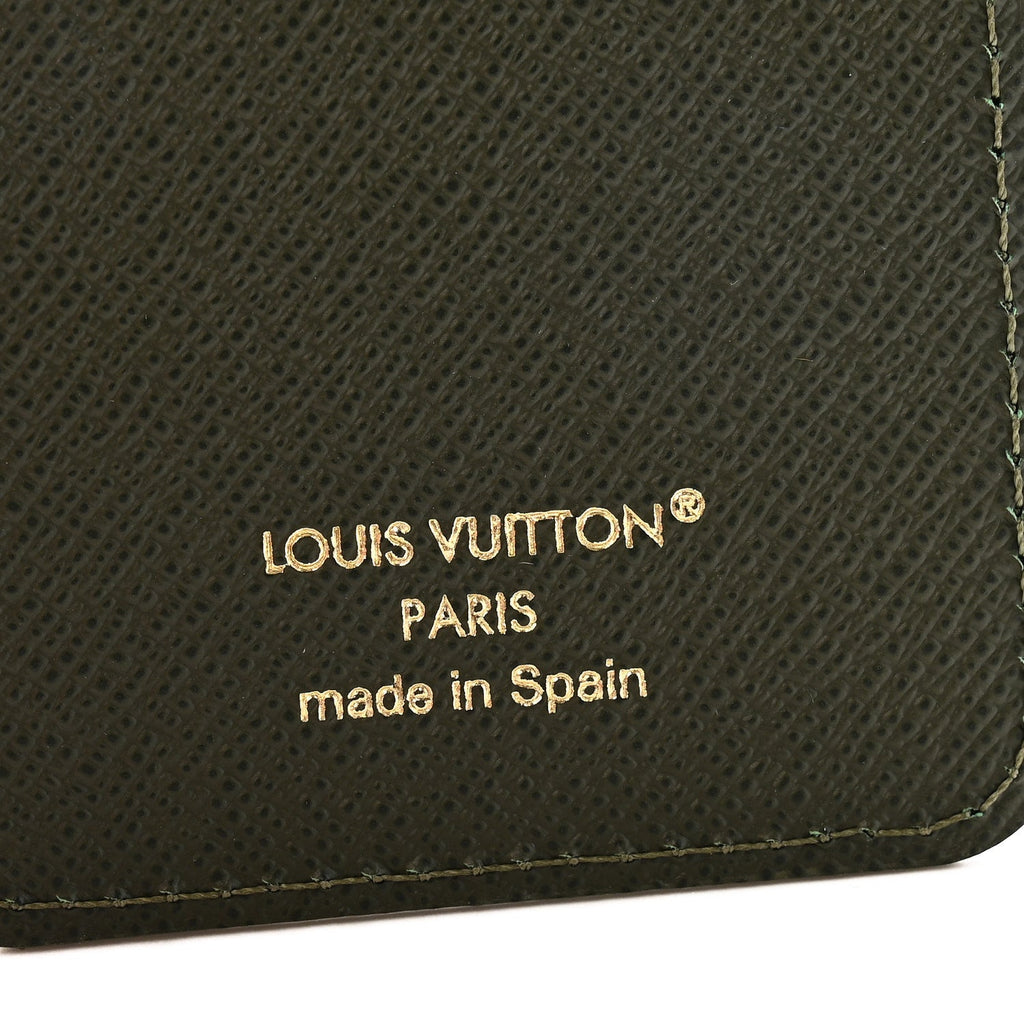 Louis Vuitton Monogram Heritage Magnetic Card Holder Khaki