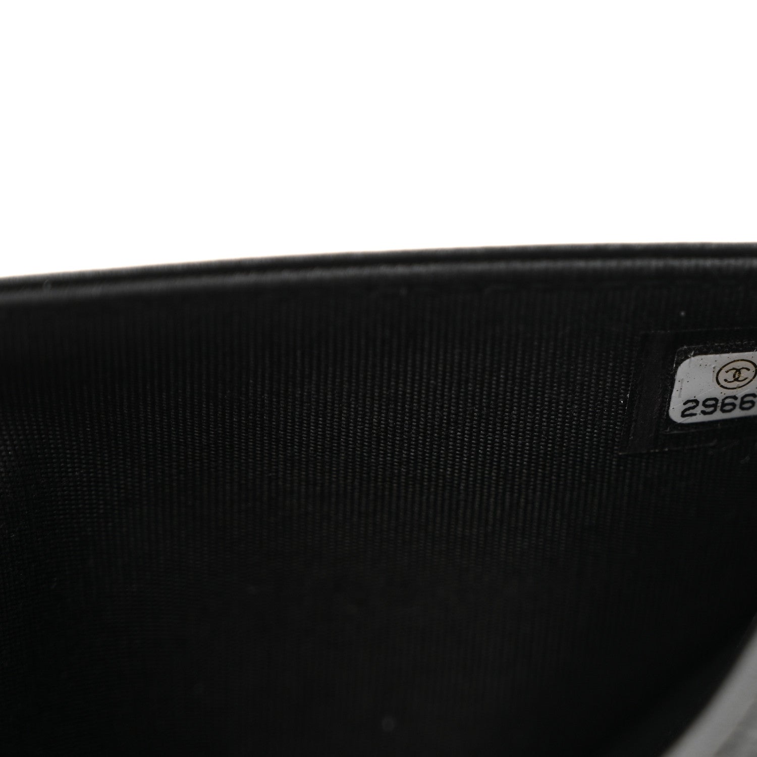 Chanel Caviar Quilted Boy Wallet On Chain WOC Black