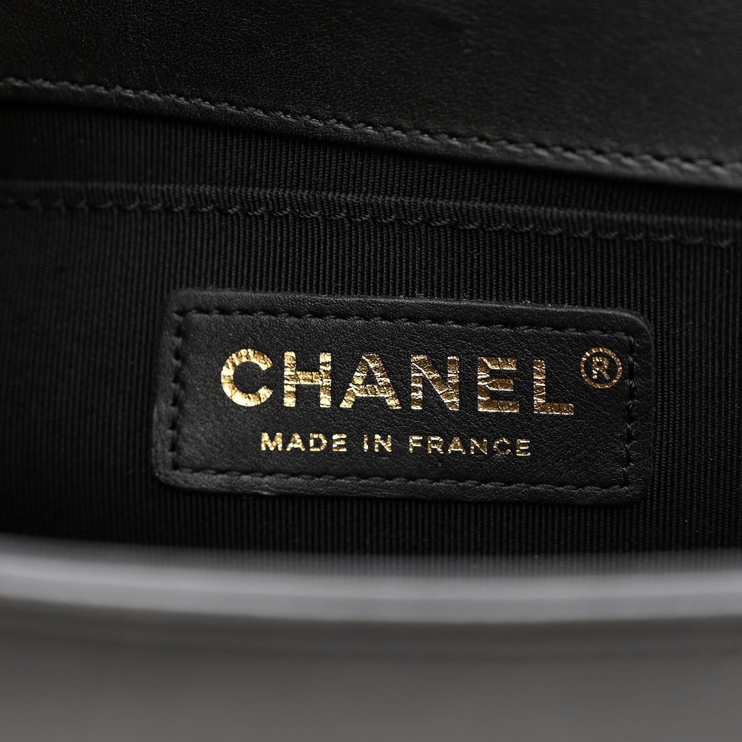Chanel Metallic Crumpled Goatskin Small Boy Flap Black Gold