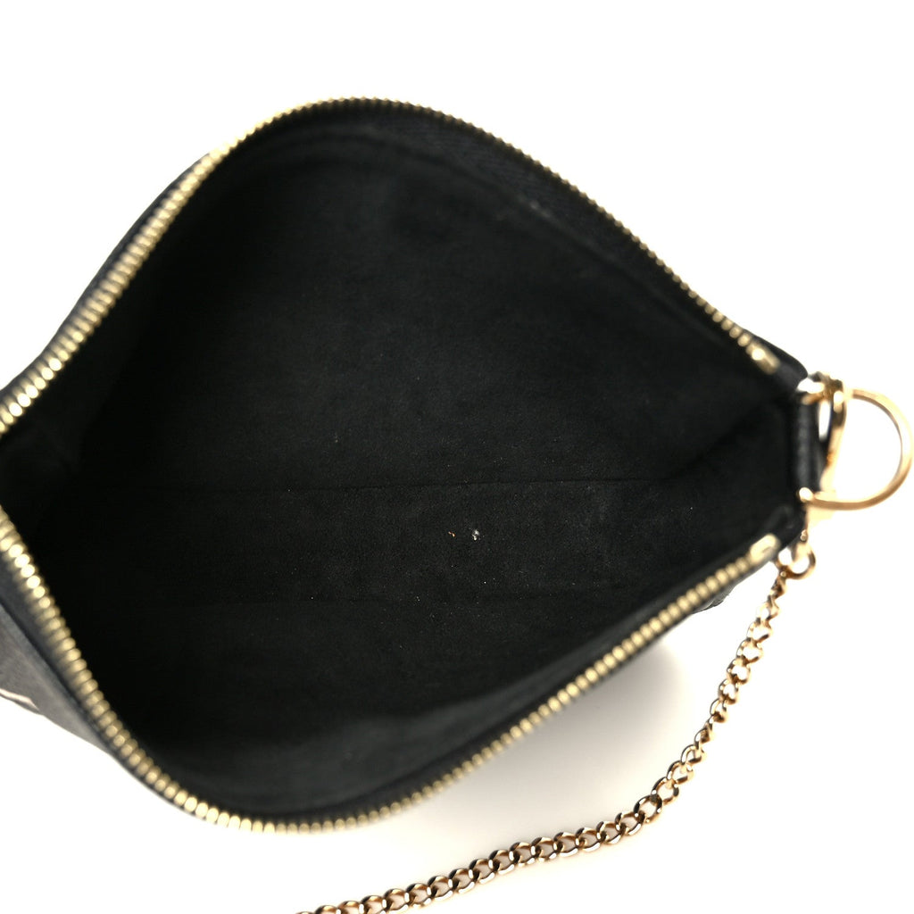 Louis Vuitton Empreinte Monogram Giant Mini Pochette Accessories Black