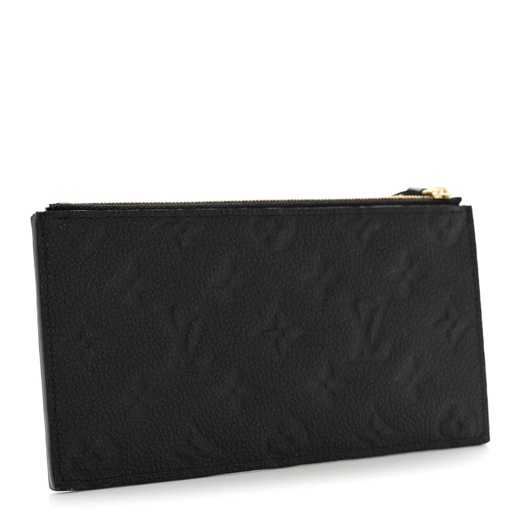 Louis Vuitton Empreinte Felicie Chain Wallet Zippered Insert Black