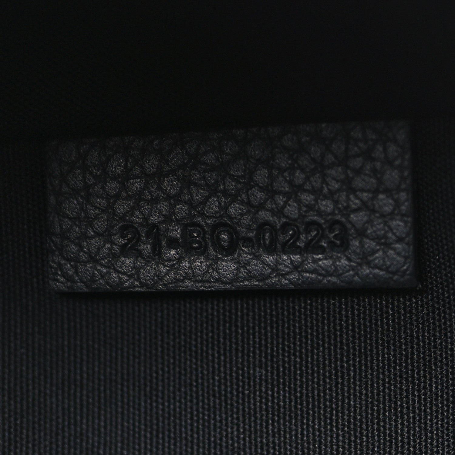 Christian Dior Grained Calfskin Oblique Scarab Sling Bag Blue Black