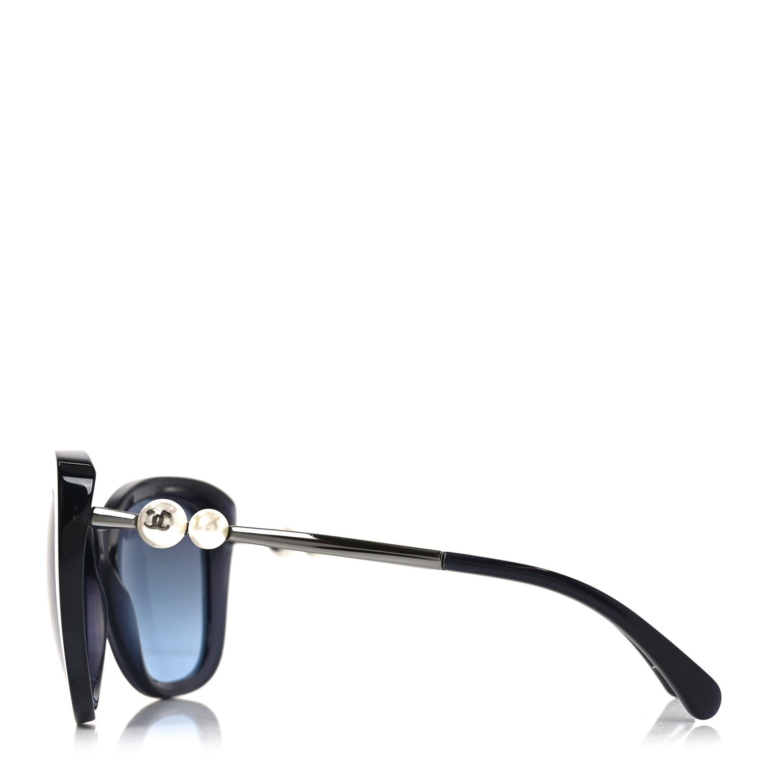 Acetate Butterfly Winter Pearl Sunglasses 5339-H Navy