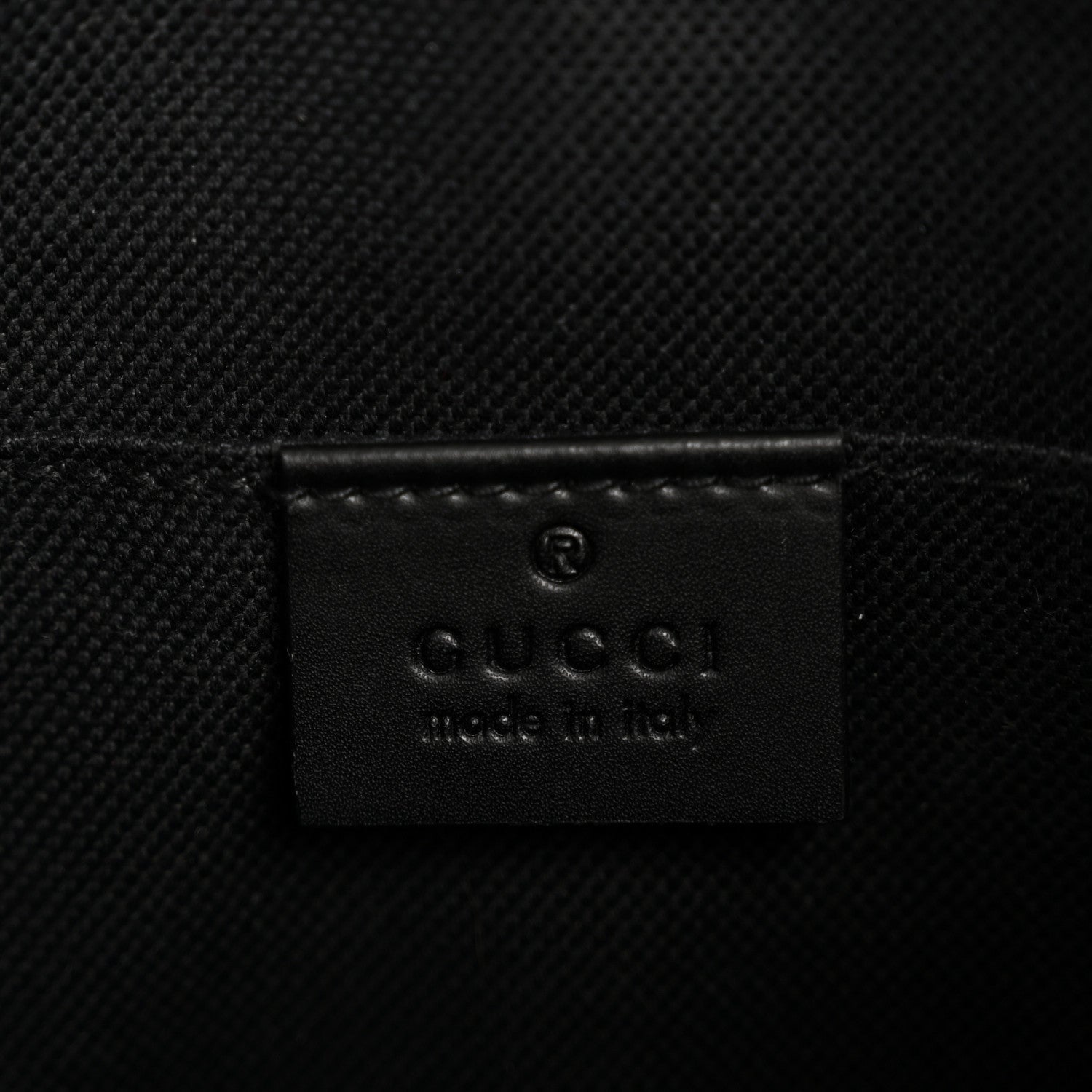 Gucci GG Supreme Monogram Web Small Flat Messenger Bag Black Grey