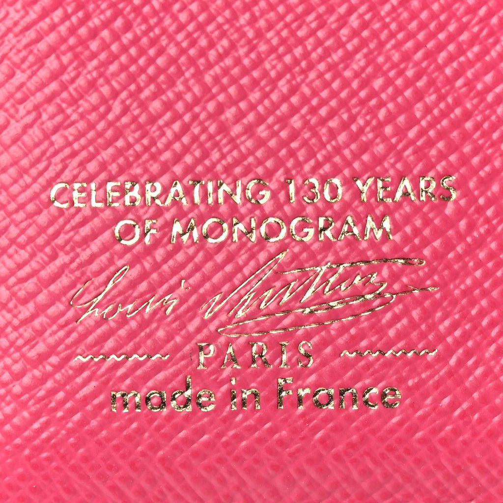 Louis Vuitton Monogram Origine LV Charms Pocket Wallet Rose Ruban
