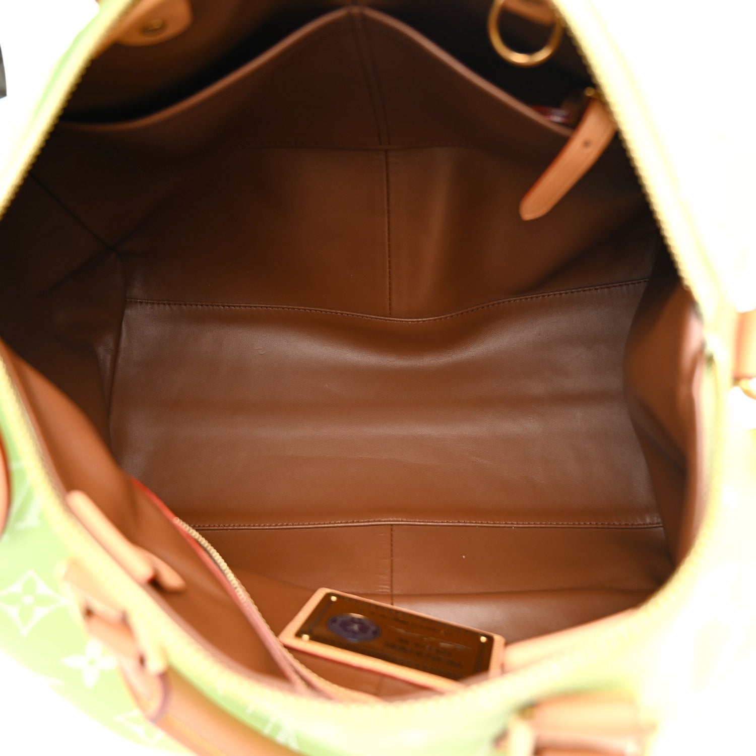 Louis Vuitton Calfskin Monogram Speedy P9 Bandouliere 40 Frozen Lime