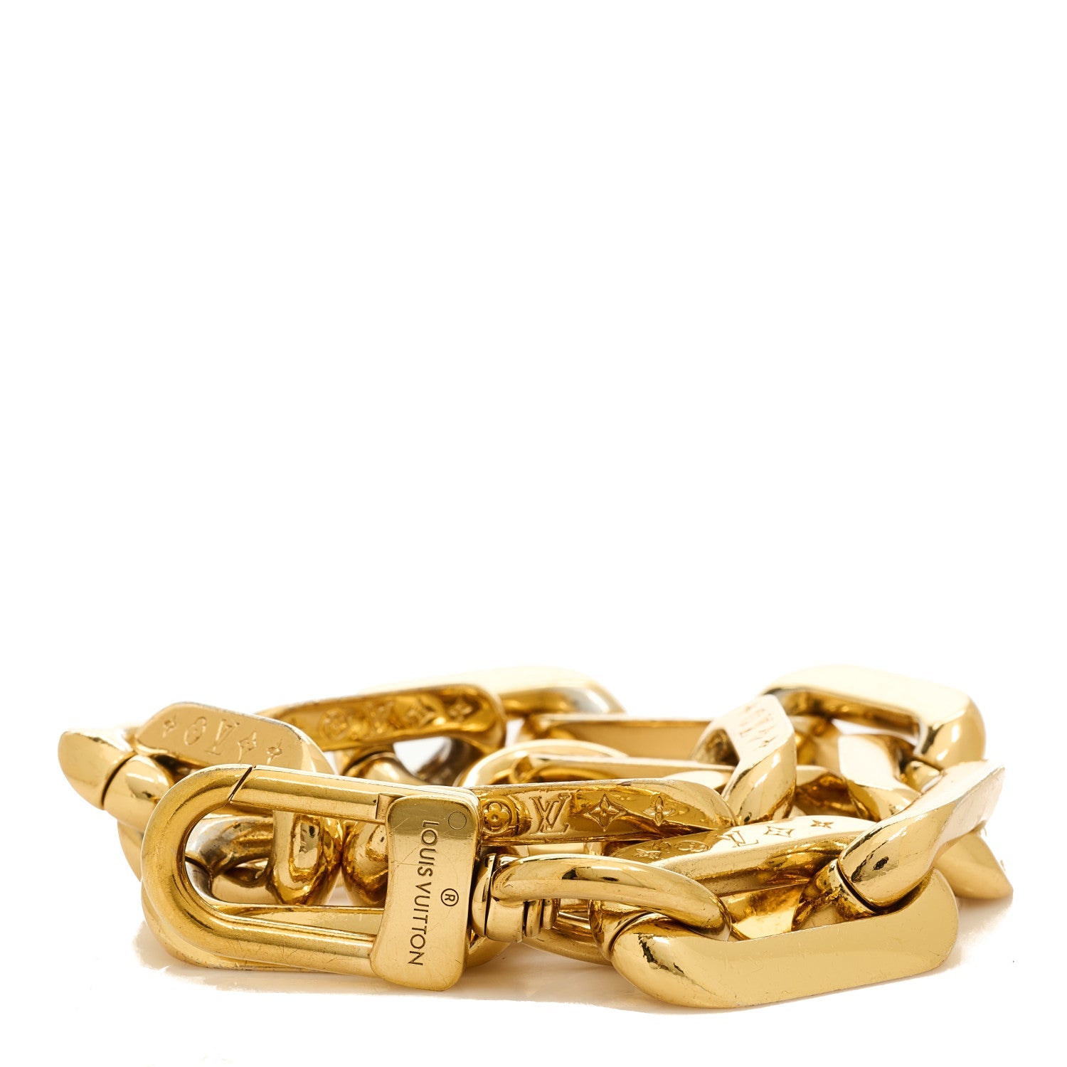 Louis Vuitton Metal Coussin Chain Strap Gold