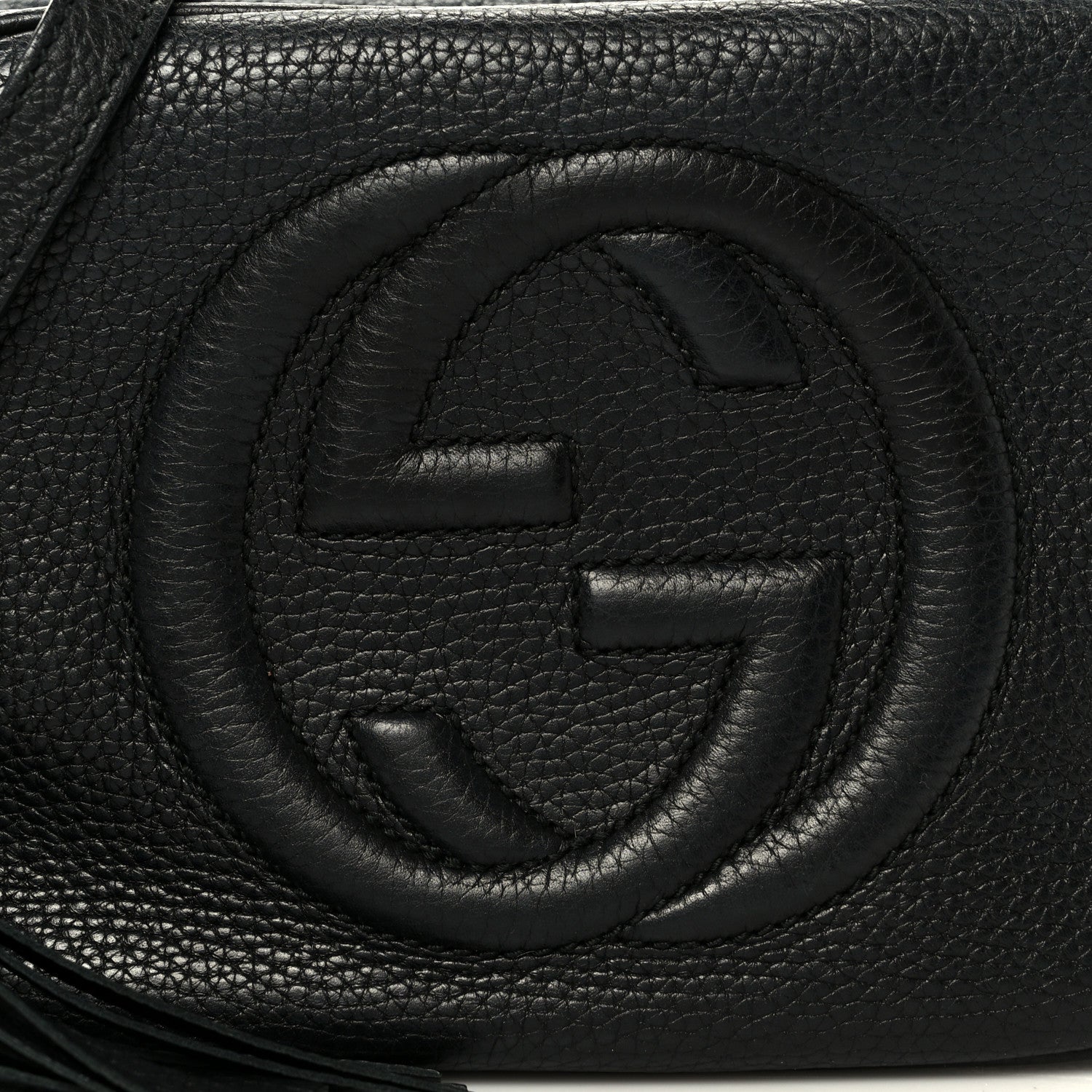 Gucci Pebbled Calfskin Small Soho Disco Bag Black