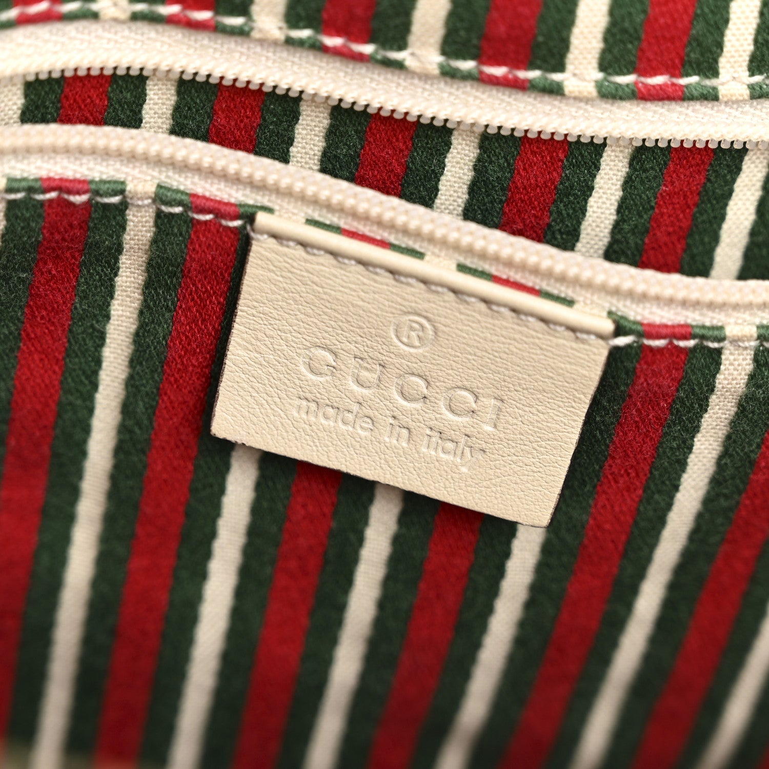 Gucci Monogram Medium New Britt Hobo Tote Off White