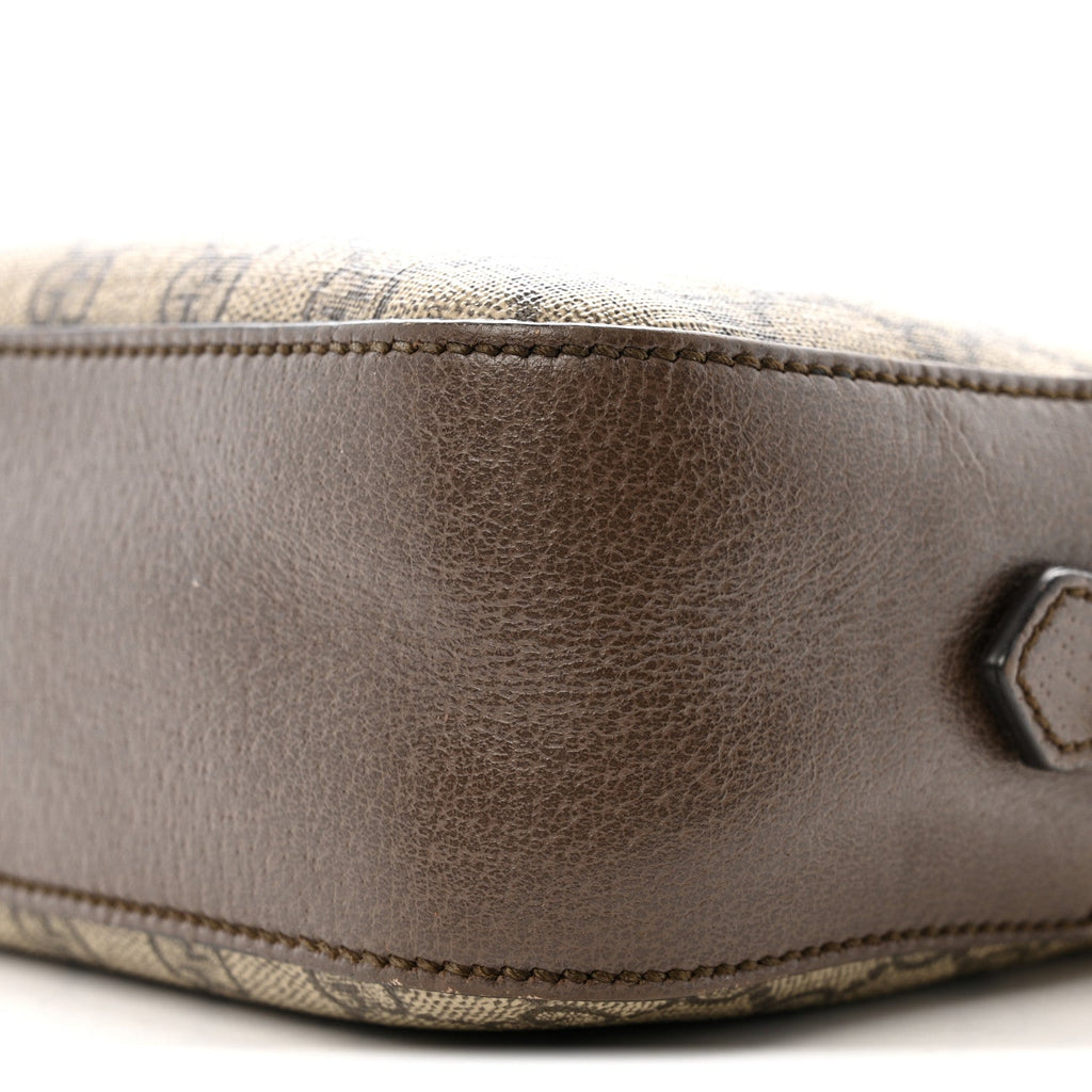 Gucci GG Supreme Monogram Web Neo Vintage Shoulder Bag Beige New Acero Crop