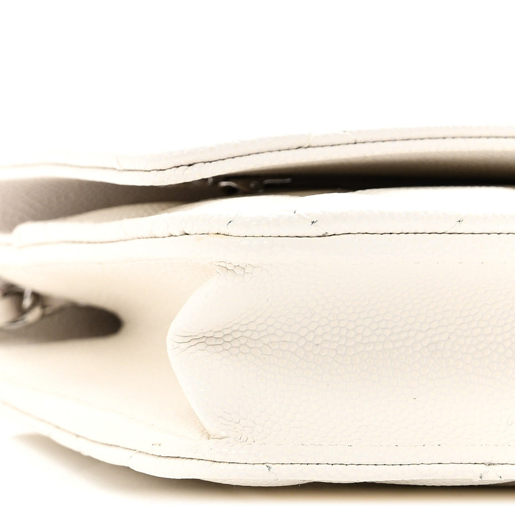 Chanel Caviar Quilted Chanel 19 Wallet On Chain WOC White Pink