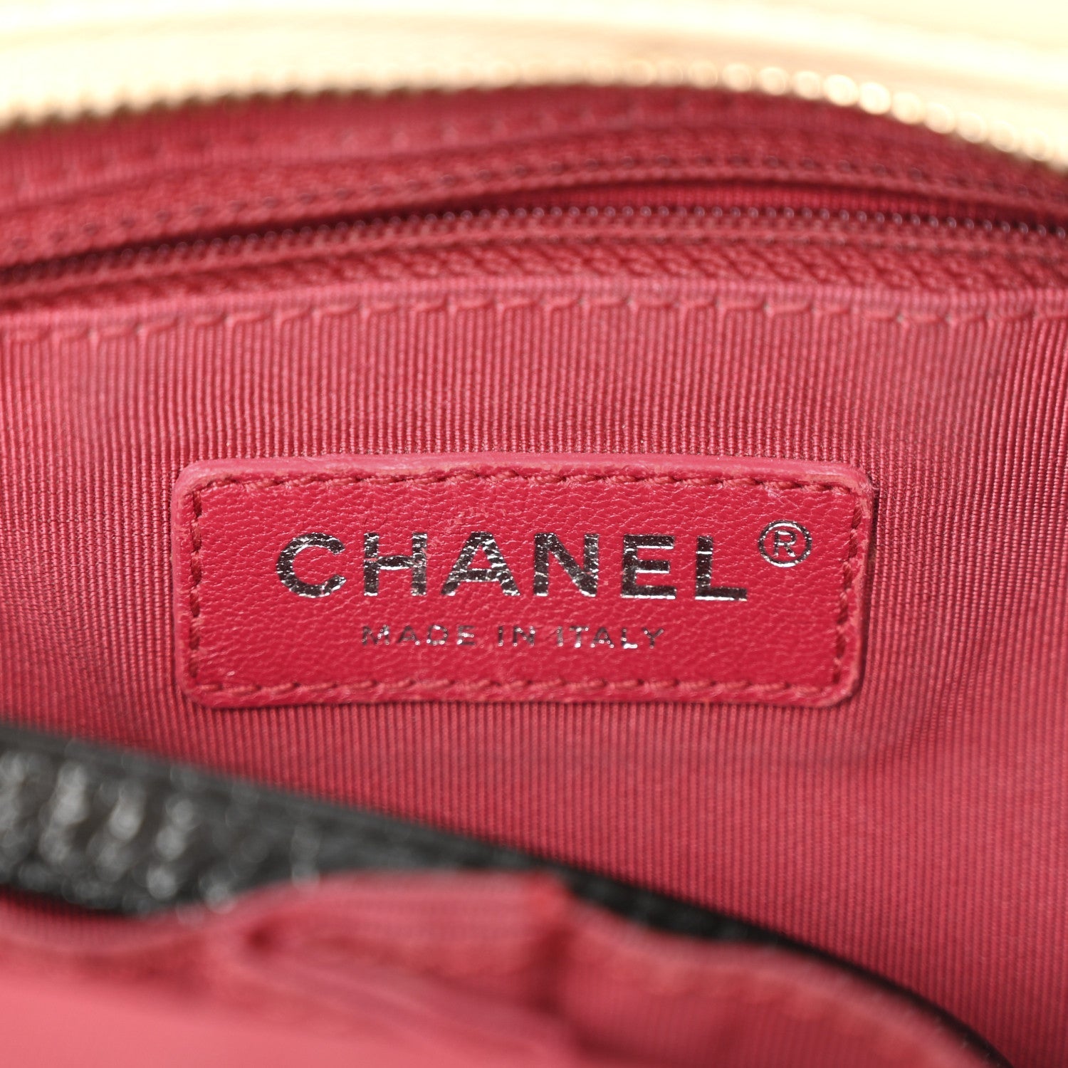 Chanel Aged Calfskin Quilted Medium Gabrielle Hobo Beige Black