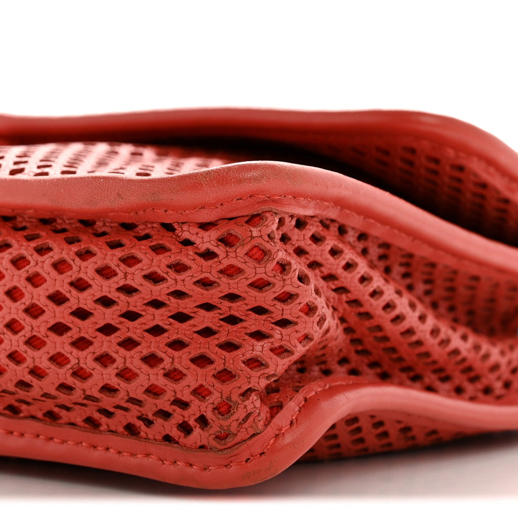 Chanel Perforated Calfskin Large Up In The Air Flap Red