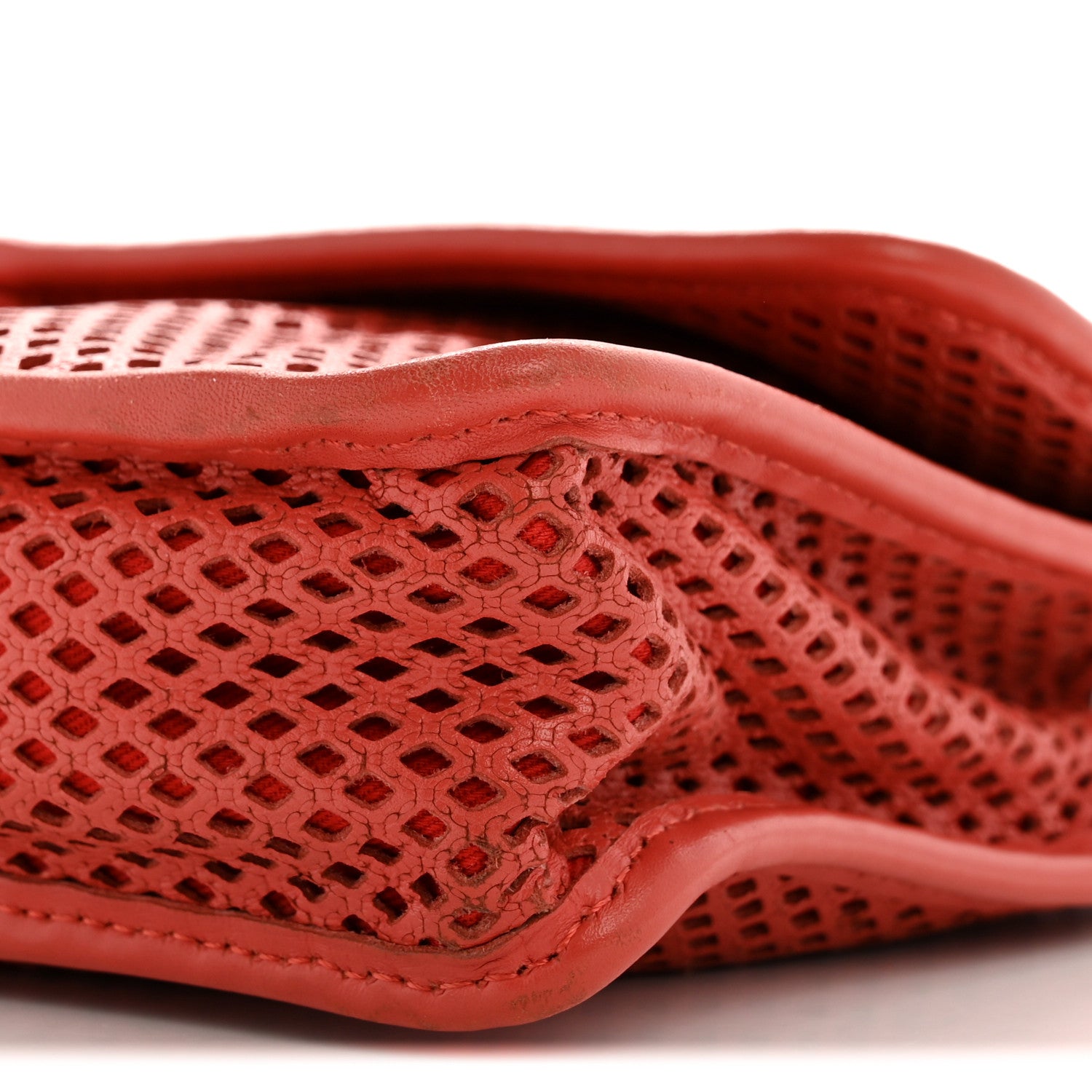 Chanel Perforated Calfskin Large Up In The Air Flap Red