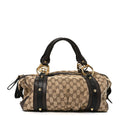 Gucci Monogram Medium Interlocking Icon Tote Dark Brown