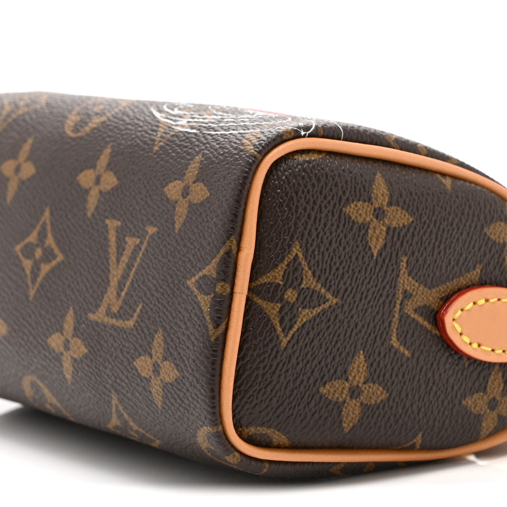 Louis Vuitton Monogram Vivienne Ice Skating Nano Speedy Bandouliere Pink