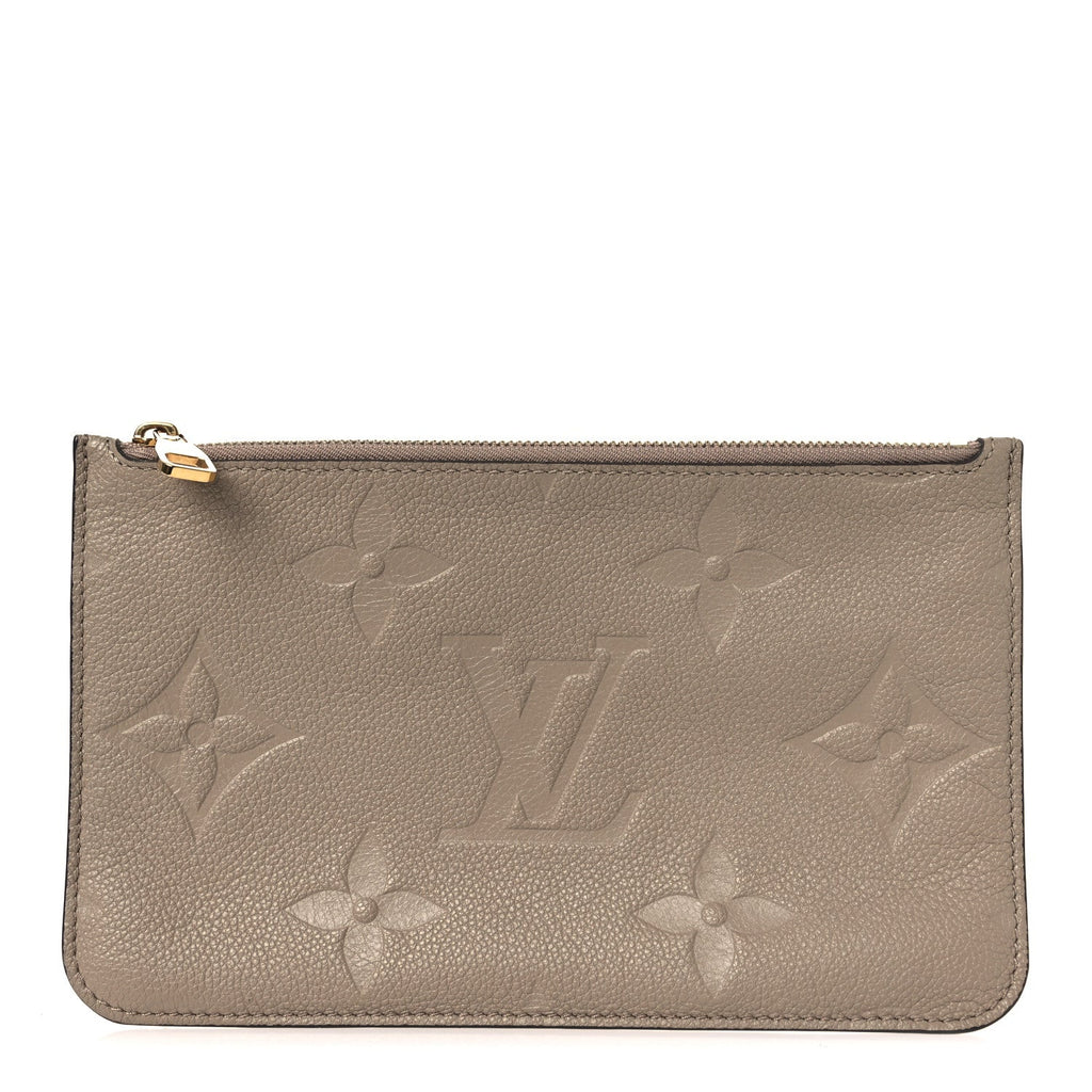 Louis Vuitton Empreinte Monogram Giant Neverfull MM Pochette Tourterelle